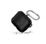 Protective Silicone AirPods Case with hook Black color - UN-309 - Image 2
