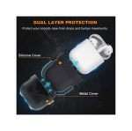 Protective Silicone AirPods Case with hook Black color - UN-309 - Image 7