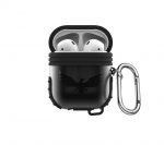 Protective Silicone AirPods Case with hook Black color - UN-309
