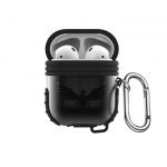 Protective Silicone AirPods Case with hook Black color - UN-309