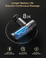 Mini Massage Gun Deep Portable Muscle Deep Tissue Massage Gun with 4 Massage Heads, Ultra Quiet - Rechargeable - model-04 - Image 3