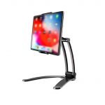 Stand iPad & Mobile for Desktop & Wall Foldable 360 Degree - B15 - Black