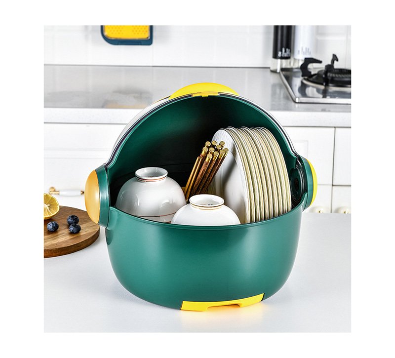 dujffy (2) Dish Drainer With removable dish holder - MN06 - Dark Green - Image 1