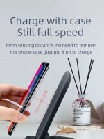 Wireless Charger Fast Charging Stand - OJD-29B - Black - Image 9