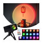 Sunset Projection Light 16 different color projector with remote control and sound sensor - Image 6