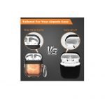 Protective Silicone AirPods Case with hook Rose Gold color - UN-309 - Image 4