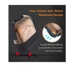 Protective Silicone AirPods Case with hook Rose Gold color - UN-309 - Image 6