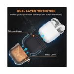 Protective Silicone AirPods Case with hook Rose Gold color - UN-309 - Image 7