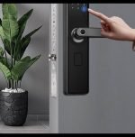 Smart Lock for all Doors that works with fingerprint, password, key and code and can be controlled through the mobile – B13 - Image 9