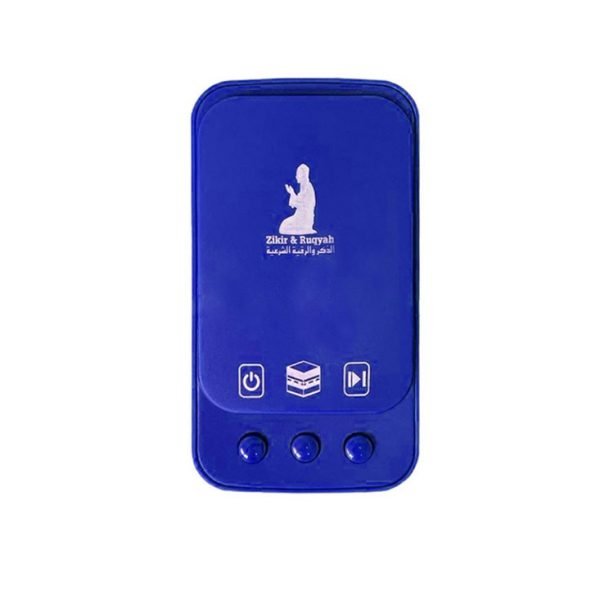 Zikir & Ruqyah Plug in Auto Play Islamic Portable Audio Player - Play 24 Hour - Blue