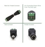 ⁦جاك طاقة تيار مستمر (5 ذكر + 5 أنثى) 12V 24V لكاميرا الأمن CCTV ، LED وغيرها ⁩ - الصورة ⁦5⁩