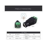 ⁦جاك طاقة تيار مستمر (5 ذكر + 5 أنثى) 12V 24V لكاميرا الأمن CCTV ، LED وغيرها ⁩ - الصورة ⁦7⁩