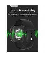 T500 Plus Smart Watch with Body Temperature-oxygen level-heart rate-Blood pressure-Massages & Calls Compatible with Android and iOS Black Color - Image 2