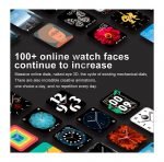 DT100 Smart Watch 44MM- Full touch screen- Measures Blood oxygen, Heart rate, Blood pressure, compatible with Android and IOS, Silver Color - Image 8