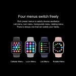 DT100 Smart Watch 44MM- Full touch screen- Measures Blood oxygen, Heart rate, Blood pressure, compatible with Android and IOS, Silver Color - Image 2
