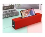E33 Bluetooth Mini Portable Speaker – FM Radio – USB- Card Slot Compatible With All Devices Red Color - Image 2