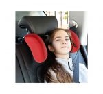 ⁦وسادة ومسند رأس لمقعد السيارة مع وسادة ناعمة من الجلد على كلا الجانبين وخطاف قابل للسحب وفتحة للعطر - أحمر⁩ - الصورة ⁦3⁩