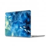 غطاء حماية فائق النحافة صلب متوافق مع أجهزة الماك بوك نيو برو 15.4 إنش  A1707 / A1990  متعدد الألوان (بحر وسمك)