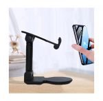 Desktop Foldable Stand For Mobile - MultiColor 12 - UN-53 - Black - Image 4