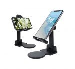 Desktop Foldable Stand For Mobile - MultiColor 12 - UN-53 - Black - Image 5
