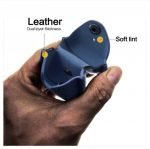 Protective case for Apple AirPods leather with hook Dark Blue - UN-301 - Image 2