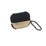 Protective Silicone AirPods Pro Case with hook Gold Color - UN-310