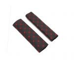 ⁦جراب مزخرف لحزام أمان السيارة مناسب لكل انواع السيارات - AW-11 - أسود في أحمر⁩ - الصورة ⁦2⁩