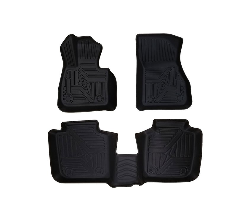 dfgjfgvjn (1) New shape 9D pedal for BMW X1 2016-2020 (3 pieces) / Black color - Image 1