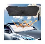⁦شماسة سيارة تمنع اشعة الشمس بشكل كامل مقاس 133 * 79 سم قابلة للطي مناسبة لجميع السيارات - PT500⁩ - الصورة ⁦12⁩