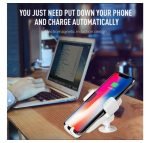 ⁦شاحن لاسلكي وحامل للهاتف متوافق مع السيارة متوافق مع جميع الهواتف التى تشحن لاسلكي - PT01 - أبيض⁩ - الصورة ⁦10⁩