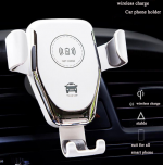 ⁦شاحن لاسلكي وحامل للهاتف متوافق مع السيارة متوافق مع جميع الهواتف التى تشحن لاسلكي - PT01 - أبيض⁩ - الصورة ⁦3⁩