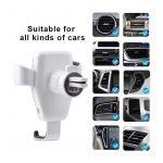 ⁦شاحن لاسلكي وحامل للهاتف متوافق مع السيارة متوافق مع جميع الهواتف التى تشحن لاسلكي - PT01 - أبيض⁩ - الصورة ⁦4⁩