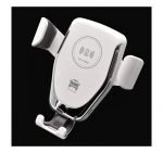 ⁦شاحن لاسلكي وحامل للهاتف متوافق مع السيارة متوافق مع جميع الهواتف التى تشحن لاسلكي - PT01 - أبيض⁩ - الصورة ⁦5⁩