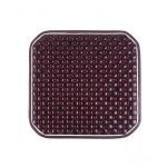 Antiperspirant seat nostalgia 45 X45 cm embroidered wood seat for car chair, home or office - C-WR03 - Dark Brown