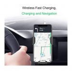 ⁦شاحن لاسلكي وحامل للهاتف متوافق مع السيارة متوافق مع جميع الهواتف التى تشحن لاسلكي - PT01 - أسود⁩ - الصورة ⁦3⁩