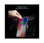 ⁦شاحن لاسلكي وحامل للهاتف متوافق مع السيارة متوافق مع جميع الهواتف التى تشحن لاسلكي - PT01 - أسود⁩ - الصورة ⁦4⁩