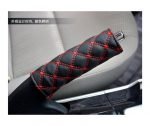 Decorative case for hand brake, gear stick and car mirror -AW-03 - Black & Red - Image 3