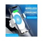 ⁦شاحن لاسلكي وحامل للهاتف متوافق مع السيارة متوافق مع جميع الهواتف التى تشحن لاسلكي - PL130 - ابيض⁩ - الصورة ⁦7⁩