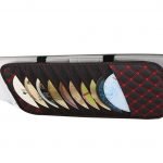 CD holder for Car and organizer installed in the car sunshade - AW-10 - Black & Red