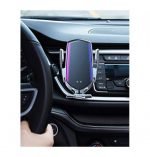 ⁦شاحن سيارة لاسلكي وحامل للجوال معا للاجهزة ذات خاصية الشحن اللاسلكي -R1 - لون فضي⁩ - الصورة ⁦5⁩