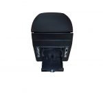 ⁦كونسولة ومسند يد للسيارة جلد مستويين لتخزين الأغراض واربع مخارج يو اس بي وحامل اكواب في الخلف مستويات مختلفة لراحة اليد اثناء قيادة السيارة مناسب لجميع السيارات - CON-02 - لون اسود⁩ - الصورة ⁦5⁩