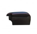 ⁦كونسولة ومسند يد للسيارة جلد مستويين لتخزين الأغراض واربع مخارج يو اس بي وحامل اكواب في الخلف مستويات مختلفة لراحة اليد اثناء قيادة السيارة مناسب لجميع السيارات - CON-02 - لون اسود⁩ - الصورة ⁦9⁩