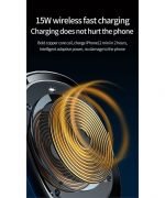 Wireless Magnetic Car Charger 15W Fast Charging Compatible iPhone 12, iPhone 12 Pro and iPhone 12 Pro Max - OJD-78 - Black - Image 9