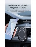 Wireless Magnetic Car Charger 15W Fast Charging Compatible iPhone 12, iPhone 12 Pro and iPhone 12 Pro Max - OJD-78 - Black - Image 10