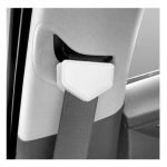 Magnetic stopper for car seat belt to install the belt as desired for all cars - TR100 - White