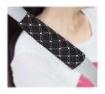 Decorative car seat belt pouch suitable for all Cars - AW-11 - Black & White