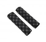Decorative car seat belt pouch suitable for all Cars - AW-11 - Black & White - Image 2