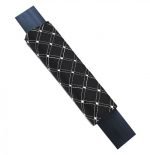 Decorative car seat belt pouch suitable for all Cars - AW-11 - Black & White - Image 3