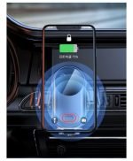 ⁦شاحن سيارة لاسلكي وحامل للجوال معا للاجهزة ذات خاصية الشحن اللاسلكي ومستشعر حركة ذكي - MR1⁩ - الصورة ⁦10⁩