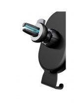 ⁦شاحن لاسلكي وحامل للهاتف متوافق مع السيارة متوافق مع جميع الهواتف التى تشحن لاسلكي - PL130 - أسود⁩ - الصورة ⁦6⁩